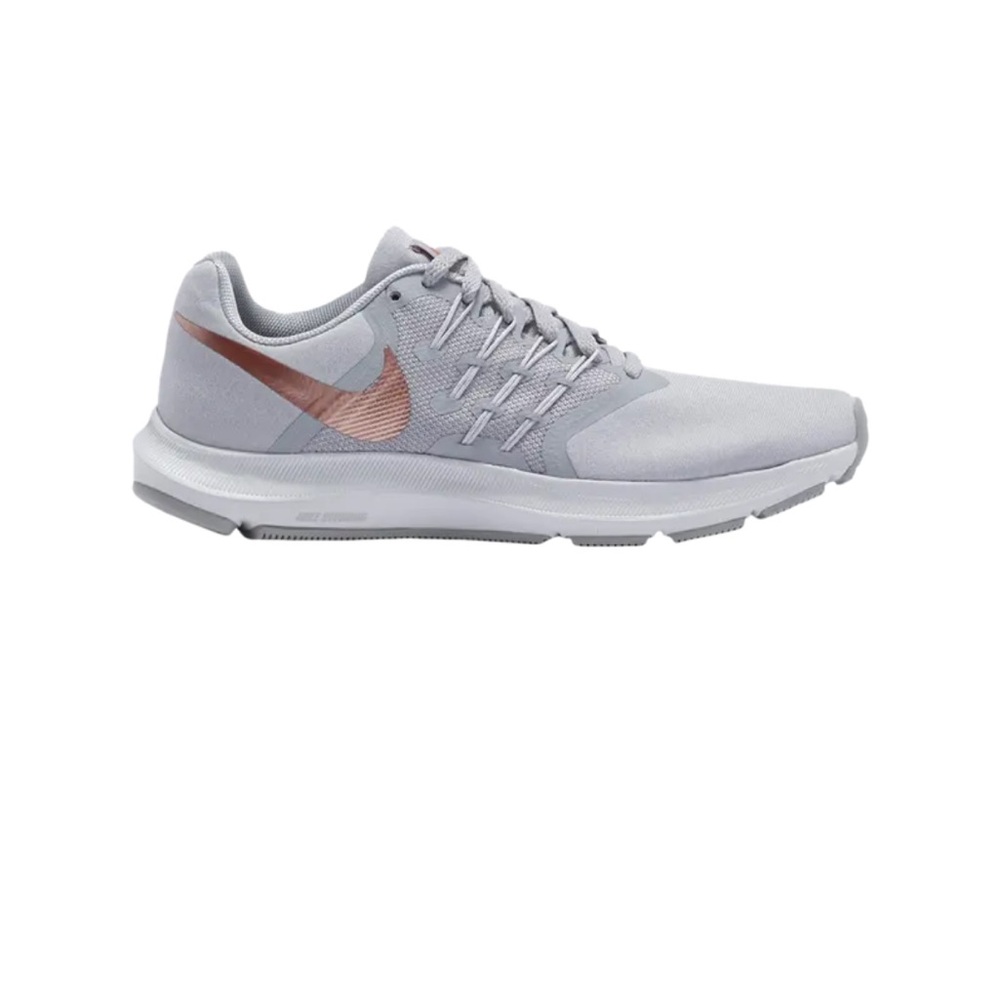 Nike Run Swift Running Shoe Grey and Rose Gold